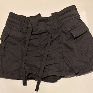 Hollister Black Cargo Mini Skirt